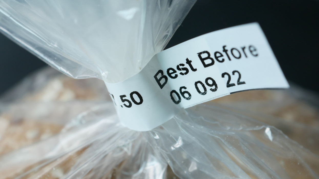 expiry date on a bread packet .